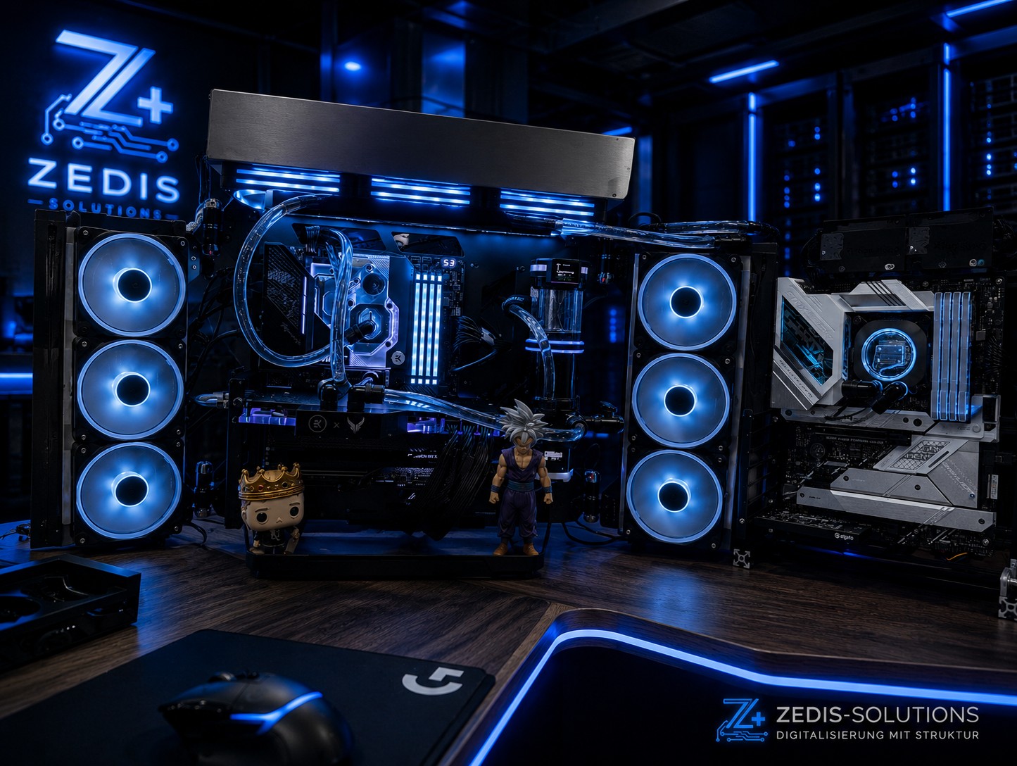Fertiggestellte Dual-PC Gaming und Streaming Plattform